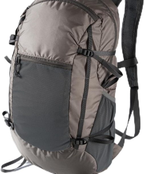 35L Ultralight Lightweight Packable Foldable Travel Camping Hiking Outdoor Sports Backpack Daypack (Khaki Gray)