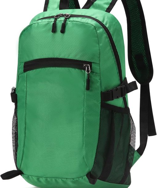 Lightweight Hiking Backpack,Waterproof Small Hiking Daypack,Foldable Backpack for Travel,Ultralight Camping Green