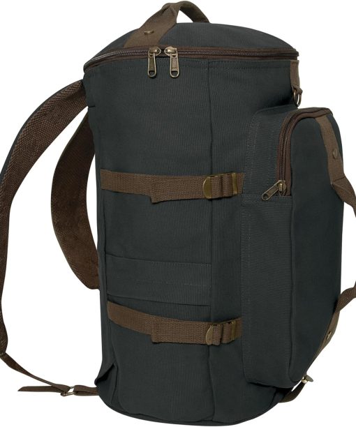 Convertible Canvas Duffle Backpack – Outdoor Camping Weekend Travel Bag 30L