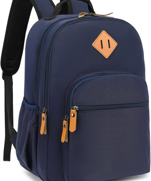 Travel Backpack for Women Laptop Backpack for Men Water-Resistant School Backpack for Girls Kid Boys Backpack Casual Daypack Satchel Dark Blue